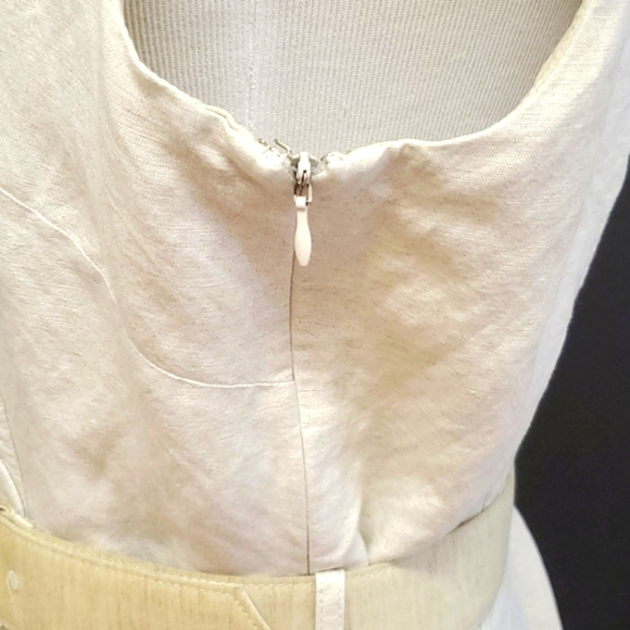 Alex Marie linen collared dress with belt - Picture 4 of 5